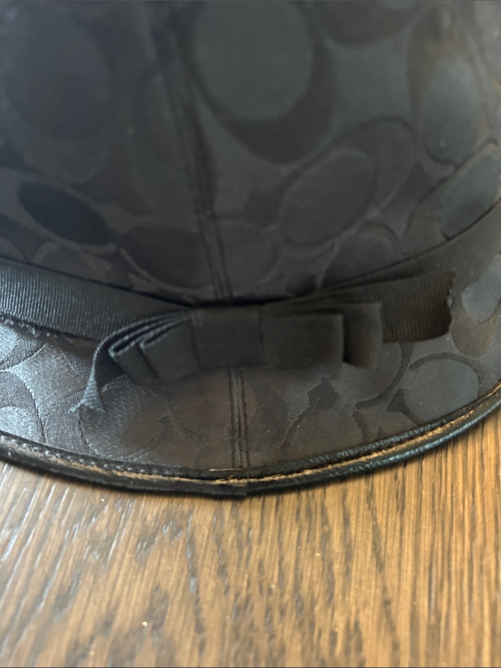 Coach Signature Jacquard Monogram Fedora/Chloche Bucket Hat size small 
LIKE NEW - Picture 5 of 9